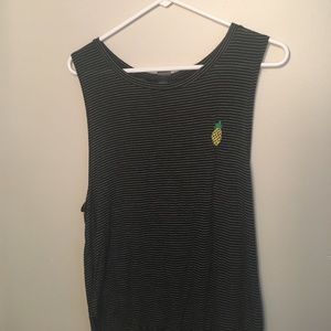 Striped Pineapple Tank Top